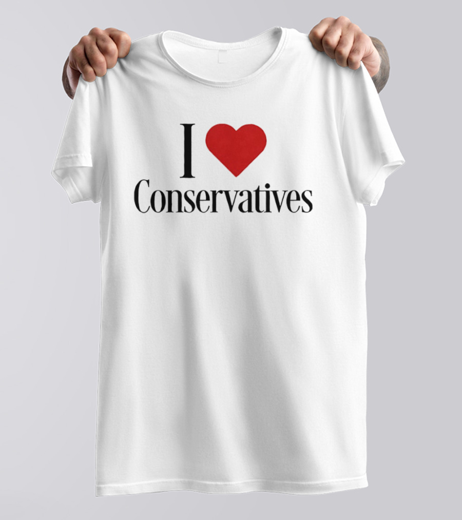 I Heart Conservatives Patriotic Pride T-Shirt