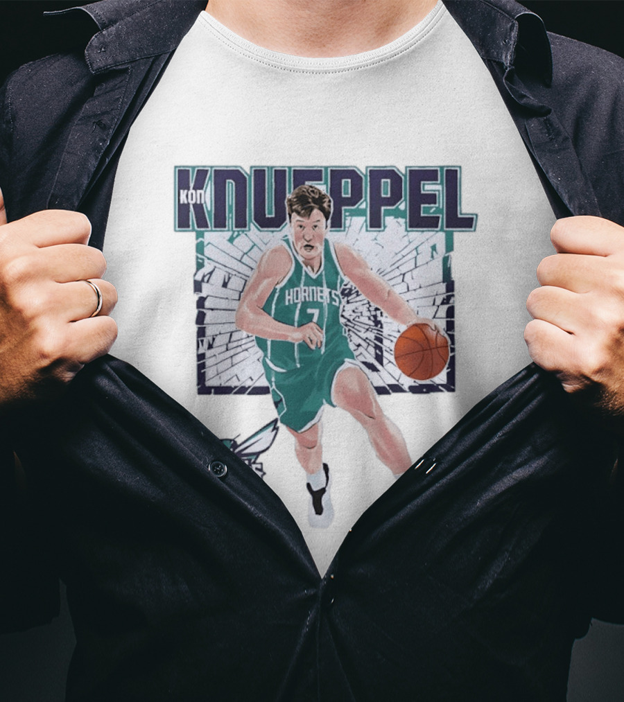 Kon Knueppel Charlotte Hornets Basketball NBA Player T-Shirt
