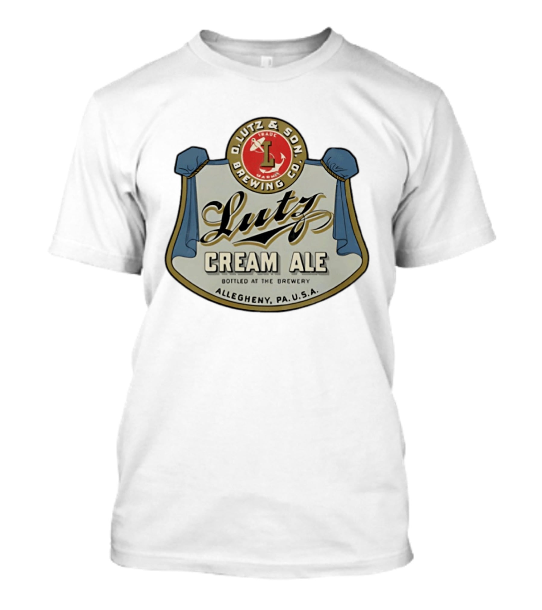 Lutz Cream Ale Bottled At The Brewery D Lutz & Son Brewing Co Allegheny PA USA T-Shirt