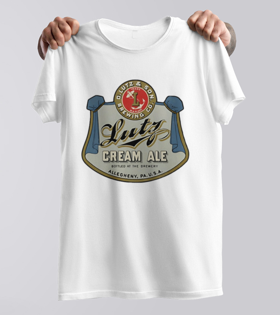Lutz Cream Ale Bottled At The Brewery D Lutz & Son Brewing Co Allegheny PA USA T-Shirt
