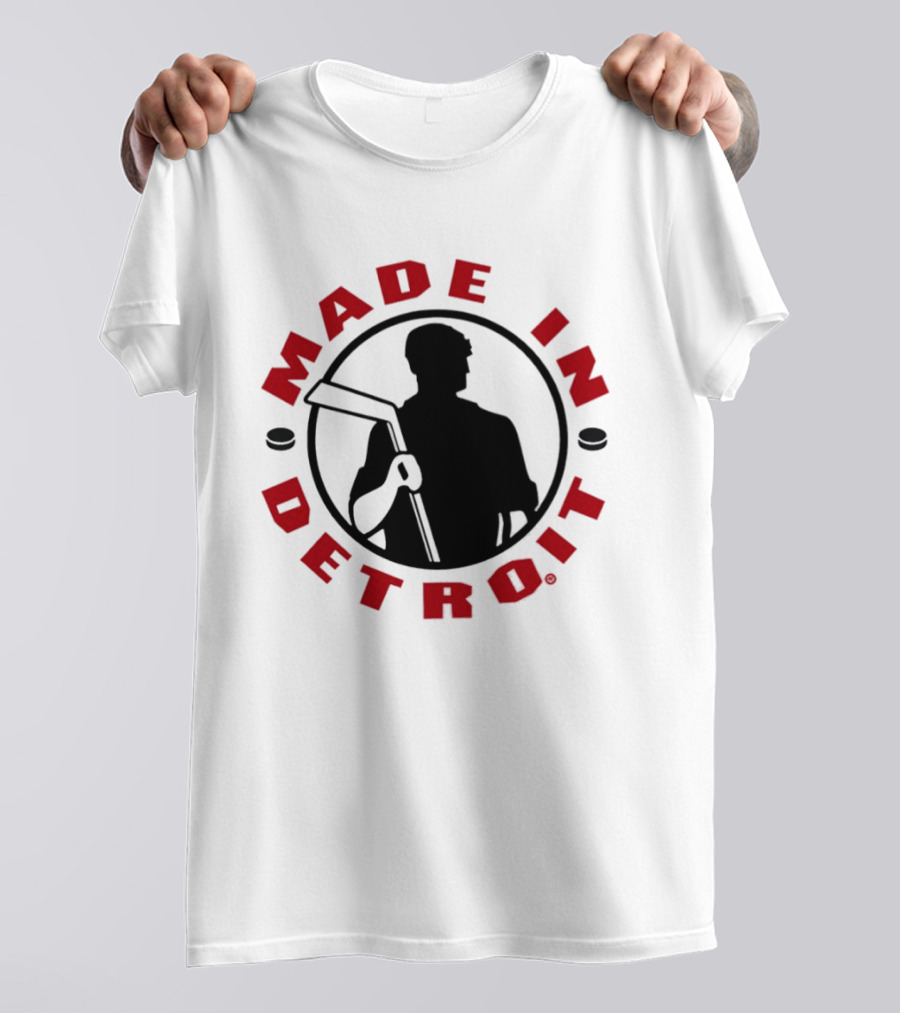 Made In Detroit Red Wings Hockey T-Shirt