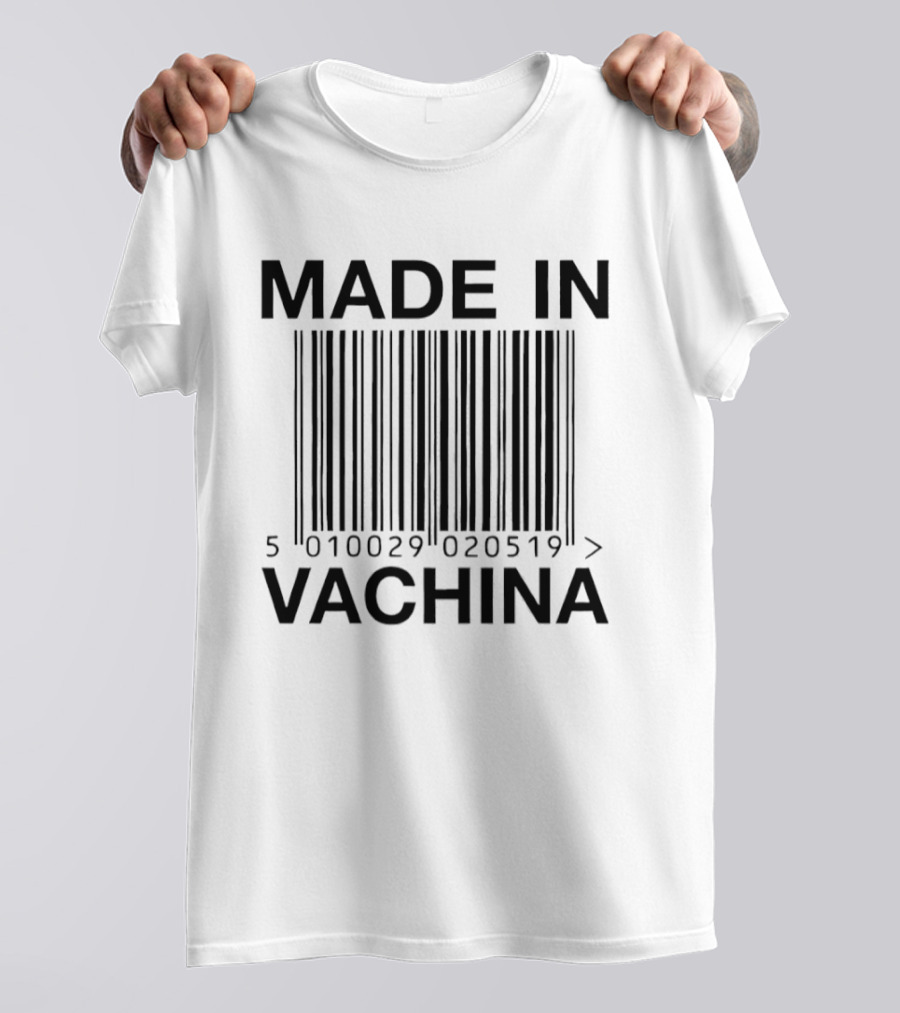 Made In Vachina Barcode 5010029 020519 T-Shirt