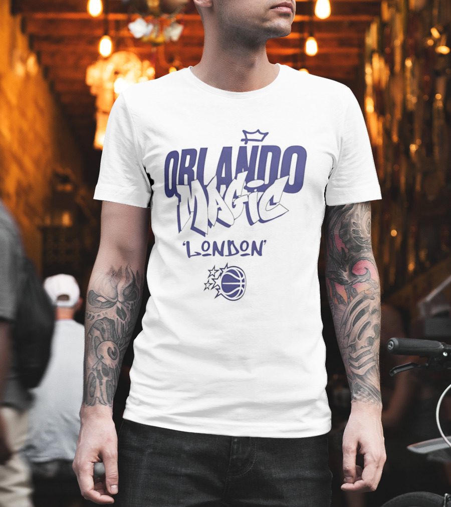 Orlando Magic London Basketball Team Branding T-Shirt
