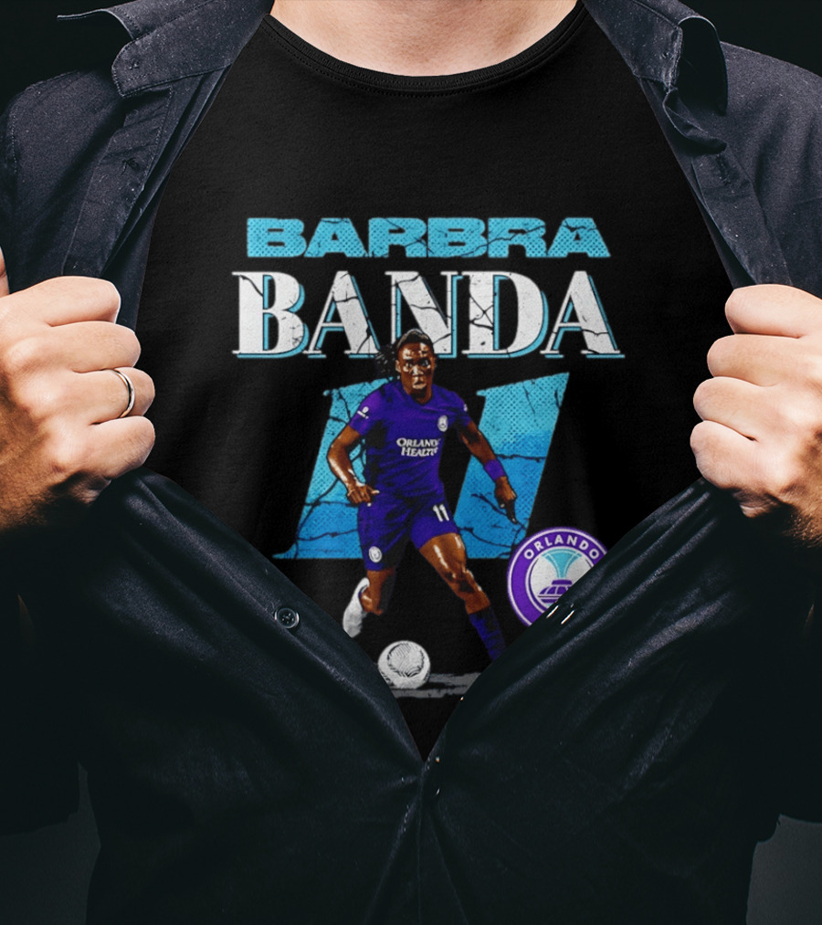 Barbra Banda Orlando Pride Number 11 Cracked T-Shirt
