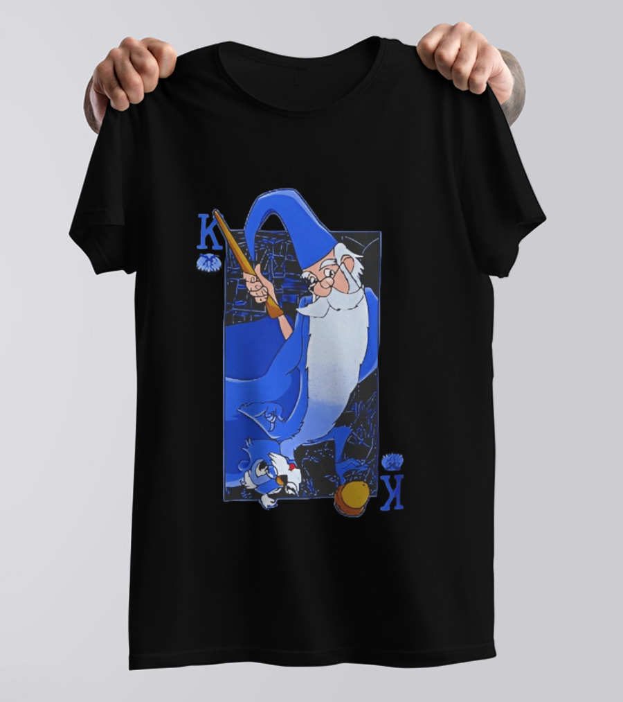 Merlin The Sword In The Stone Higitus Figitus King Card T-Shirt