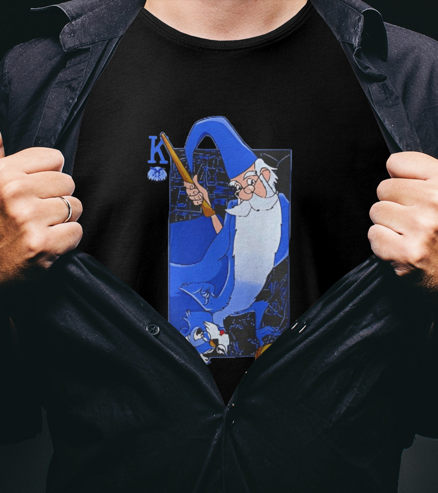 Merlin The Sword In The Stone Higitus Figitus King Card T-Shirt