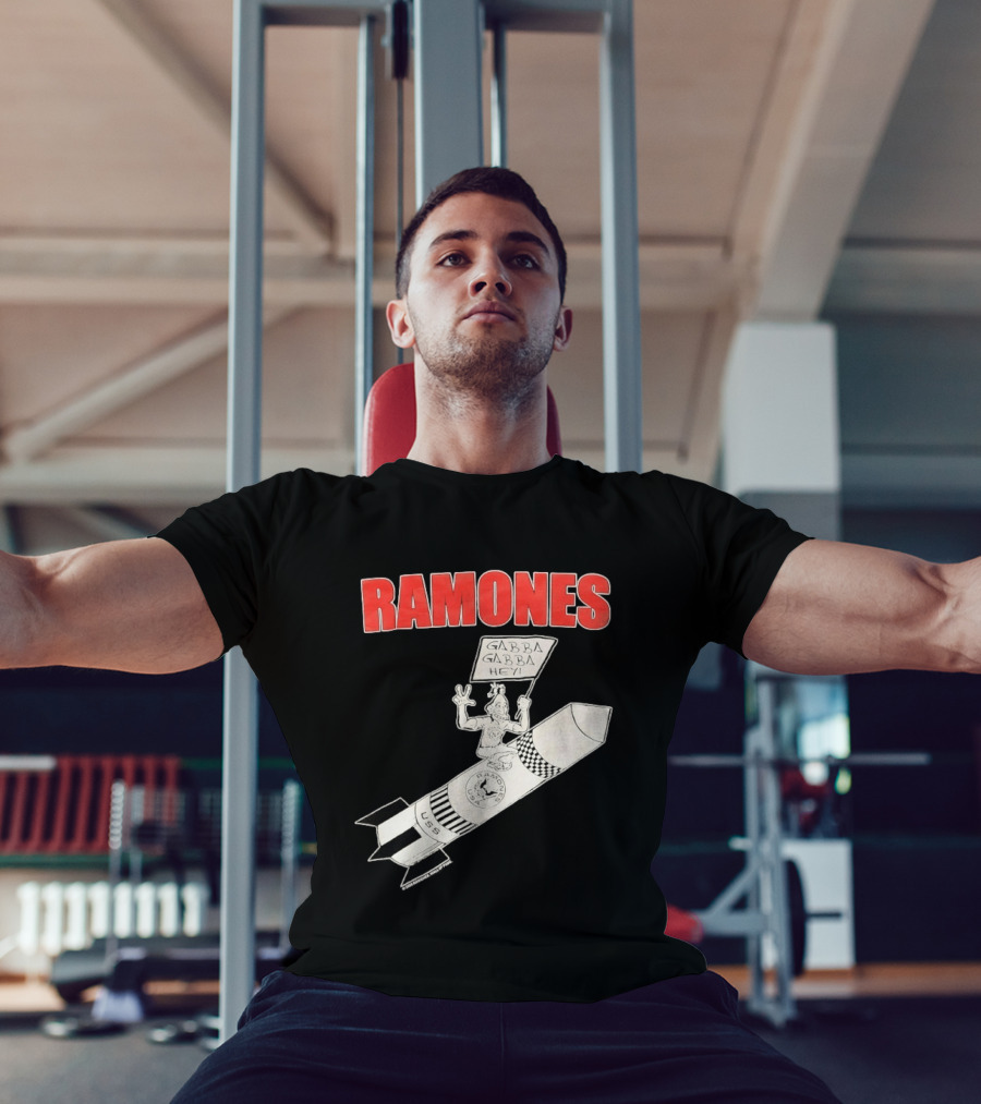 Ramones Gabba Gabba Hey USS Rocket Punk T-Shirt