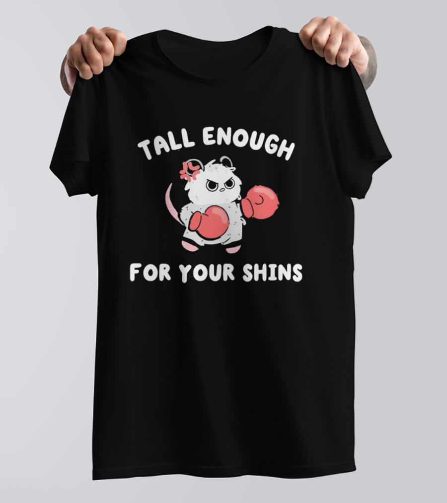 Grumpy Possum Wearing Gloves Tall Enough For Your Shins T-Shirt