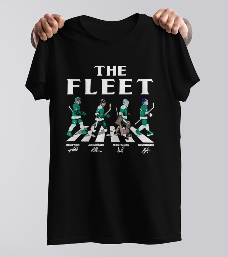 The Fleet Haley Winn Alina Muller Aerin Frankel Megan Keller Hockey Players Abbey Road T-Shirt