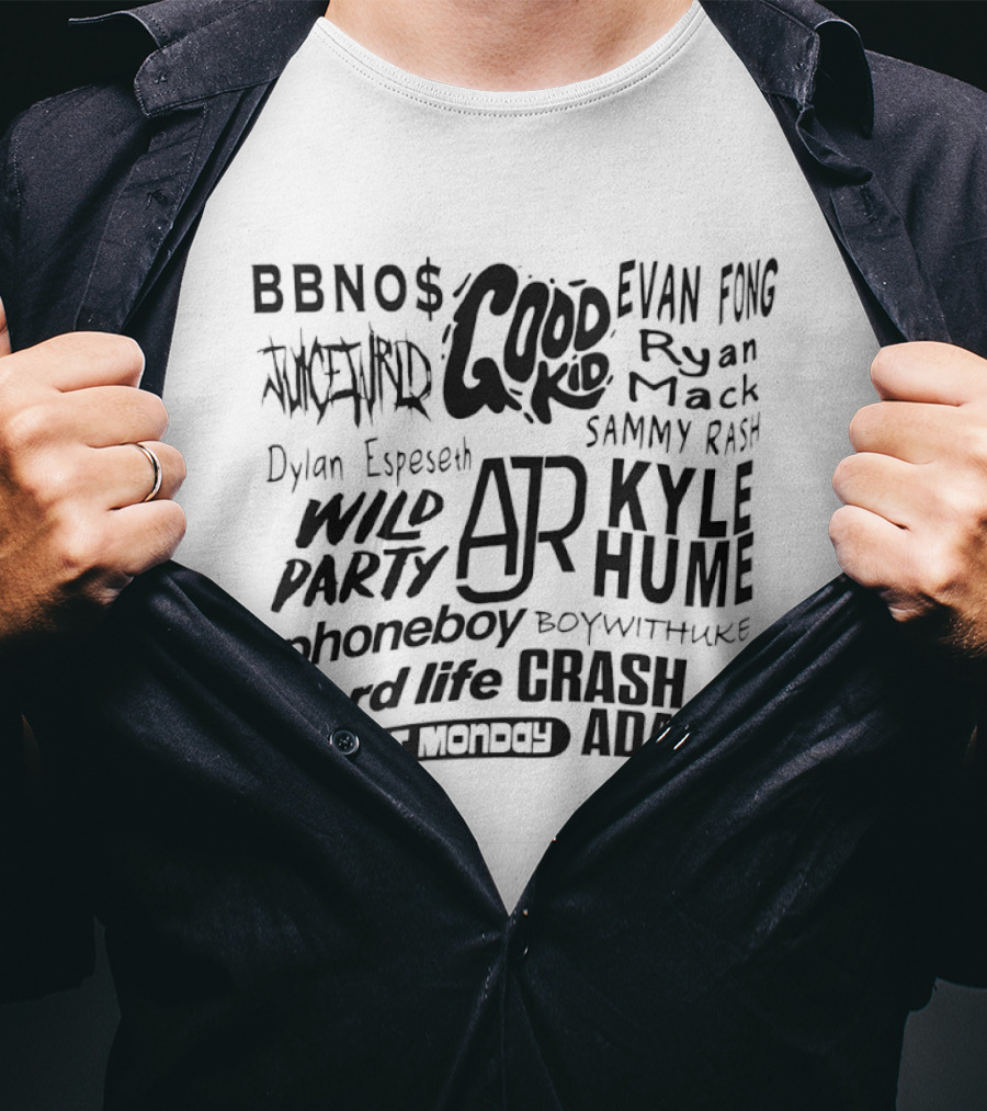 Good Kid Evan Fong Sammy Rash BoyWithUke AJR Wild Party Crash Adams Phoneboy Dylan Lydiard T-Shirt