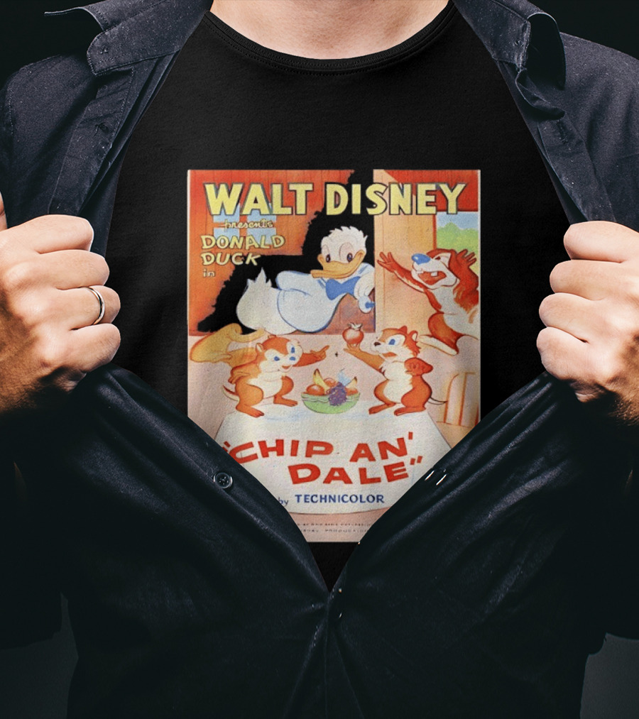 Walt Disney Presents Donald Duck In Chip An Dale Color By Technicolor T-Shirt