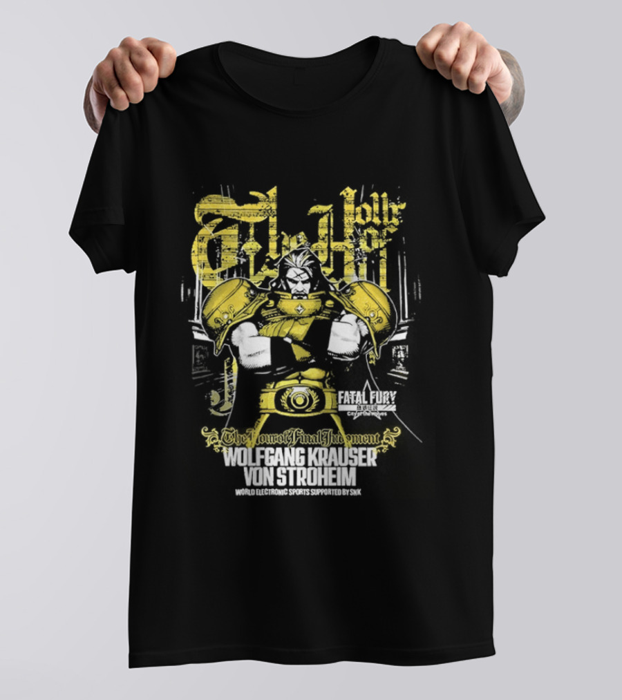 Fatal Fury Wolfgang Krauser Von Stroheim Gold Armor T-Shirt