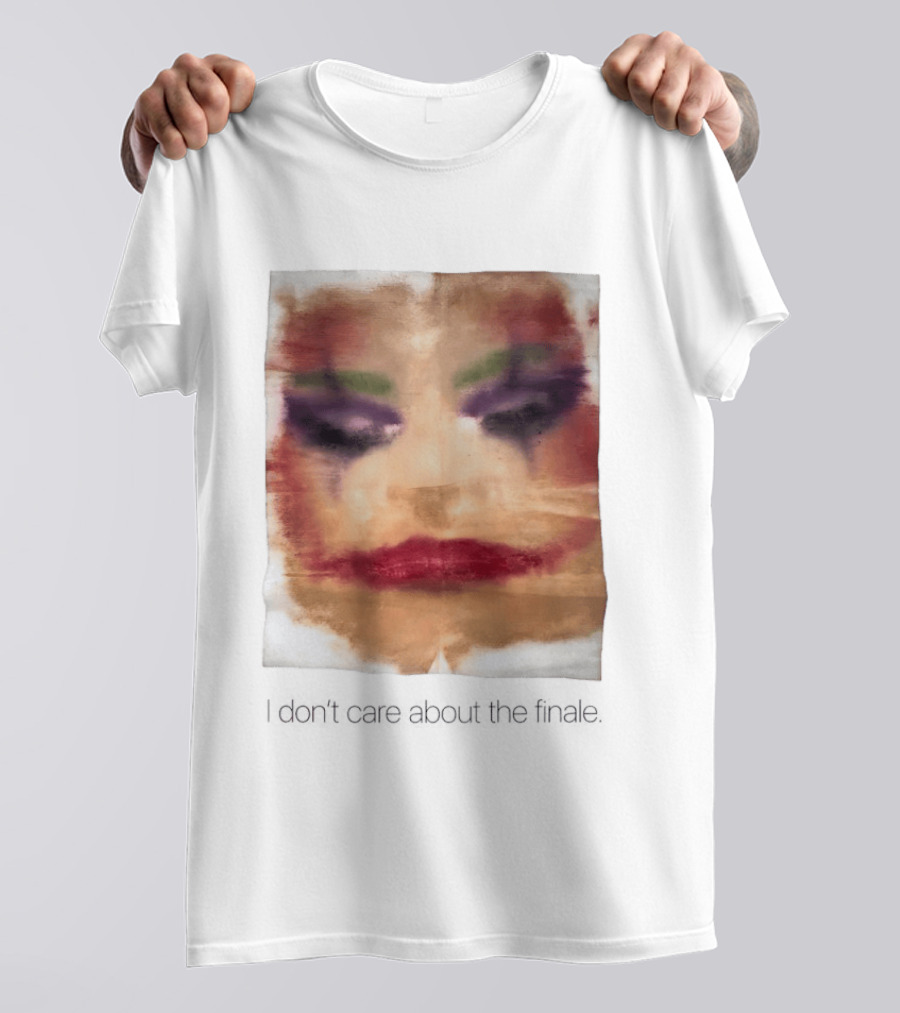 Joker I Don't Care About The Finale Abstract Face T-Shirt