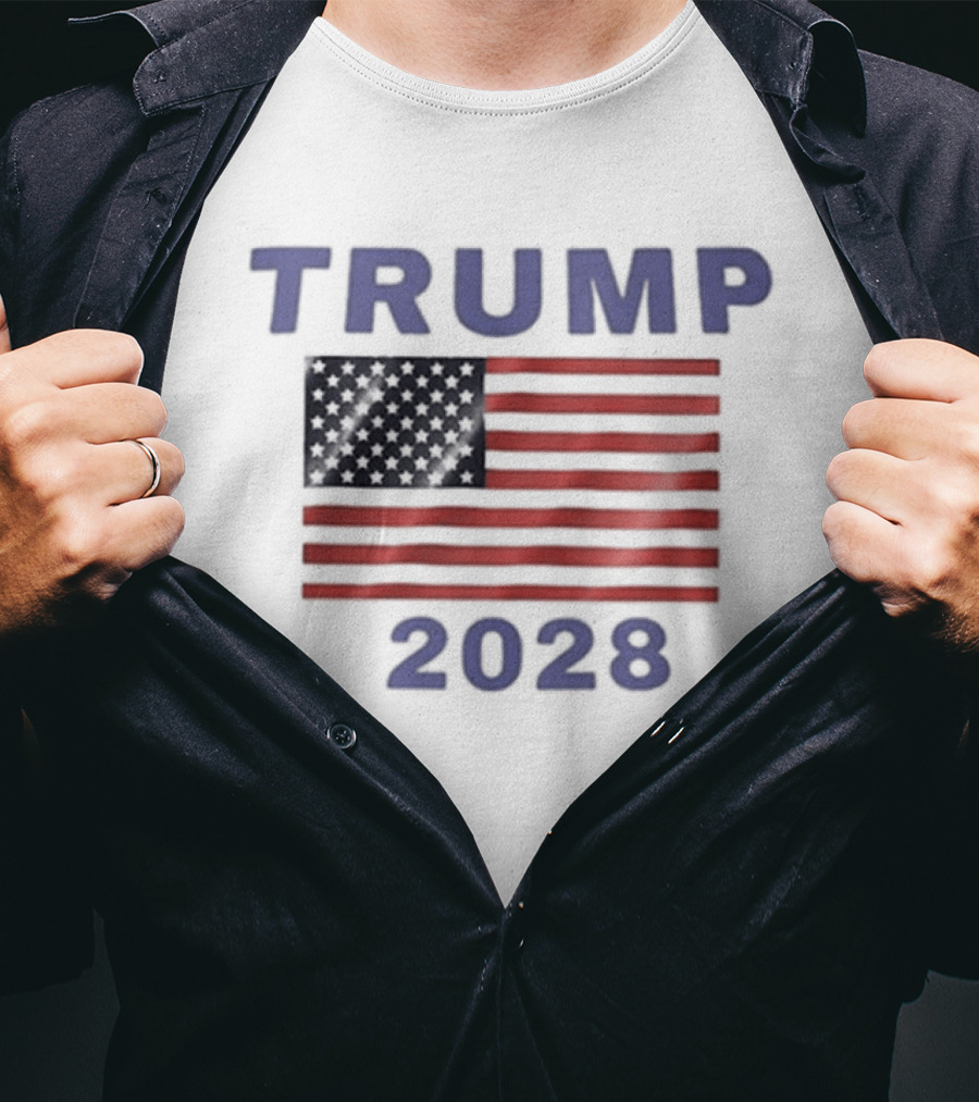 Lorena Hale Zimmerman Trump 2028 American Flag T-Shirt