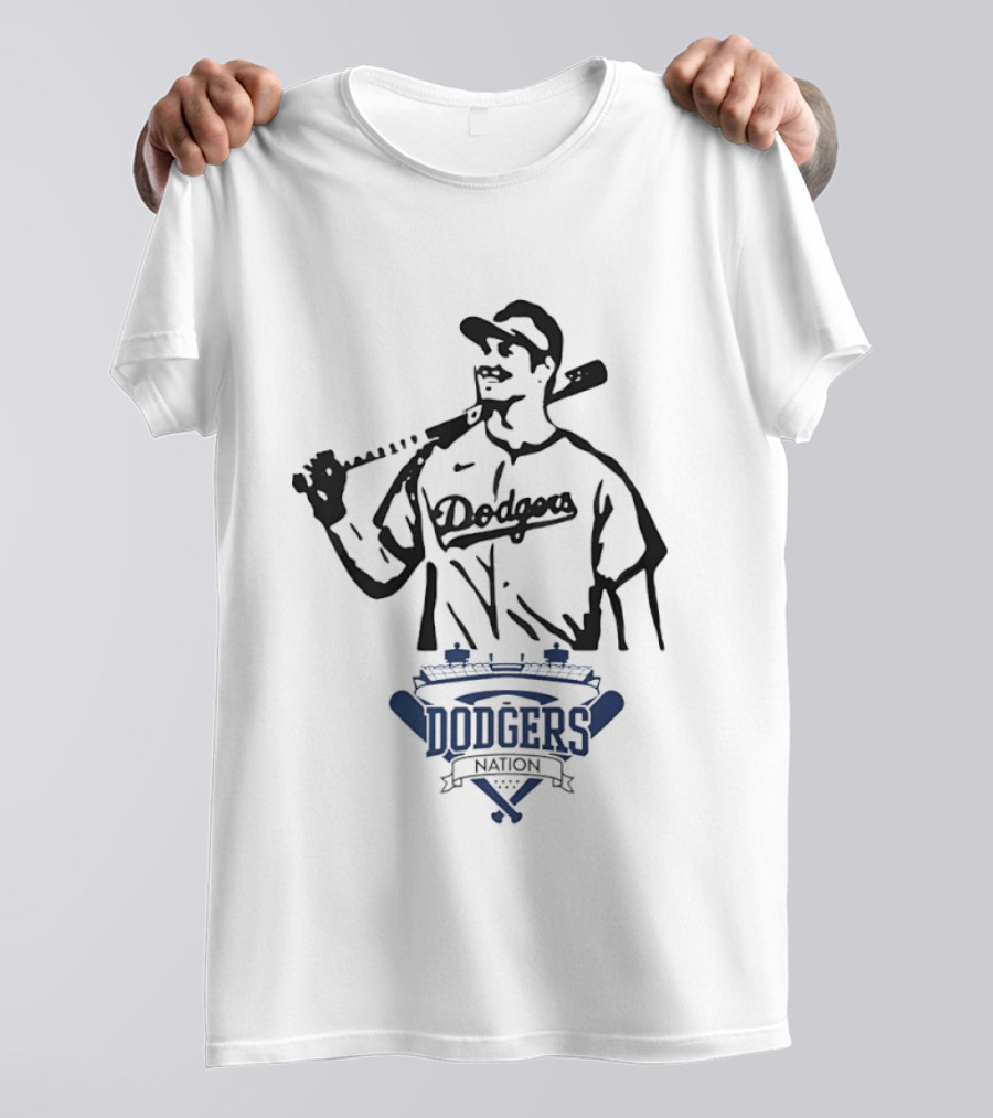 Dodgers Nation Baseball Player Los Angeles T-Shirt