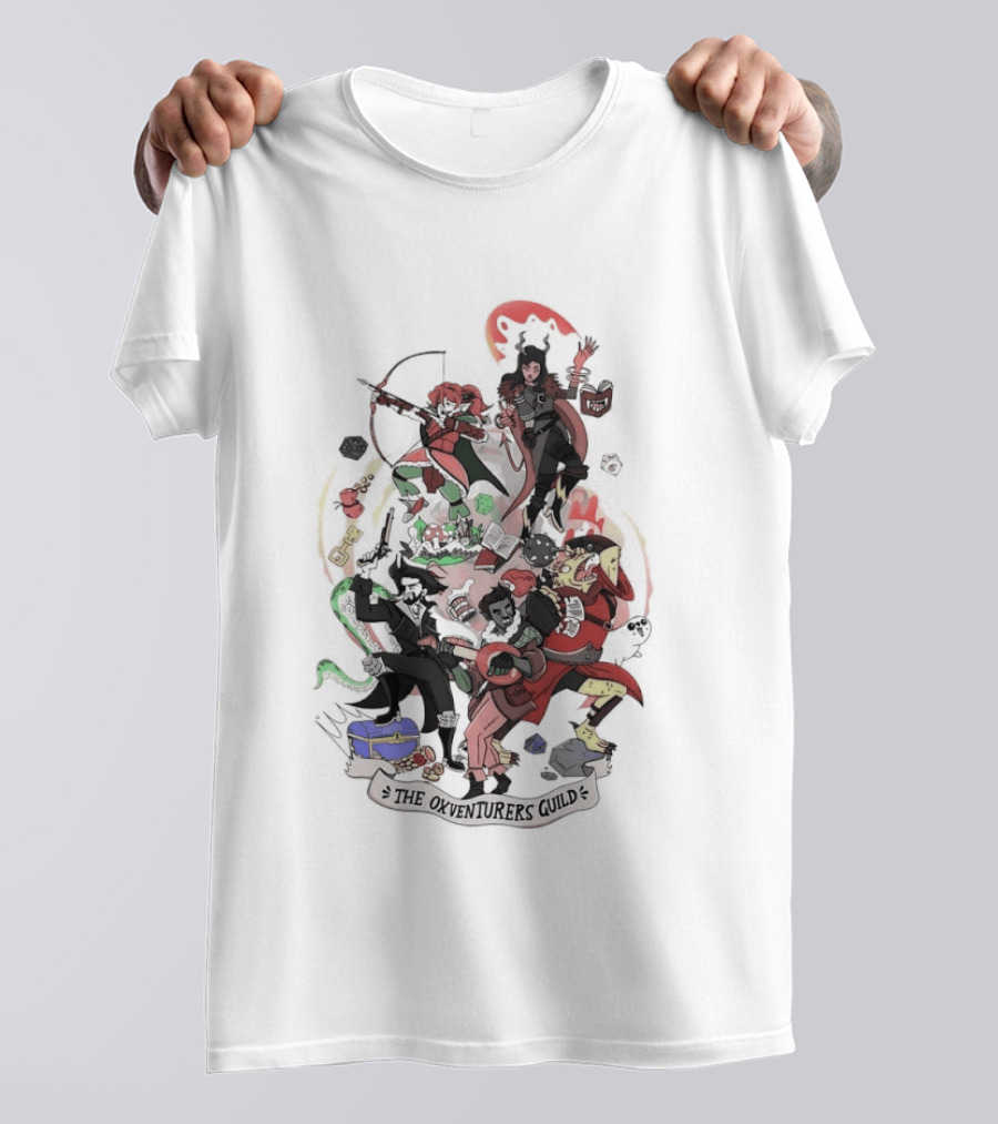 The Oxventurers Guild Fantasy Adventure Characters T-Shirt