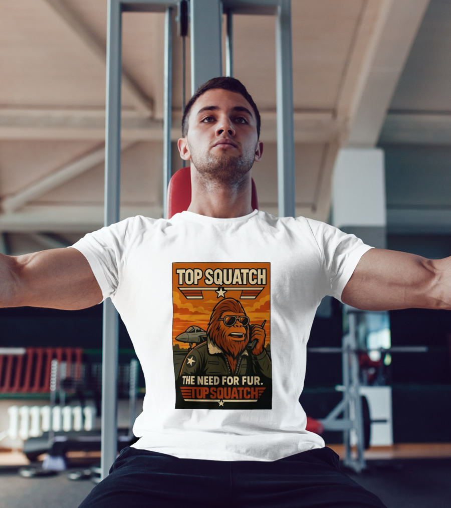 Top Squatch The Need For Fur Top Squatch Aviation T-Shirt