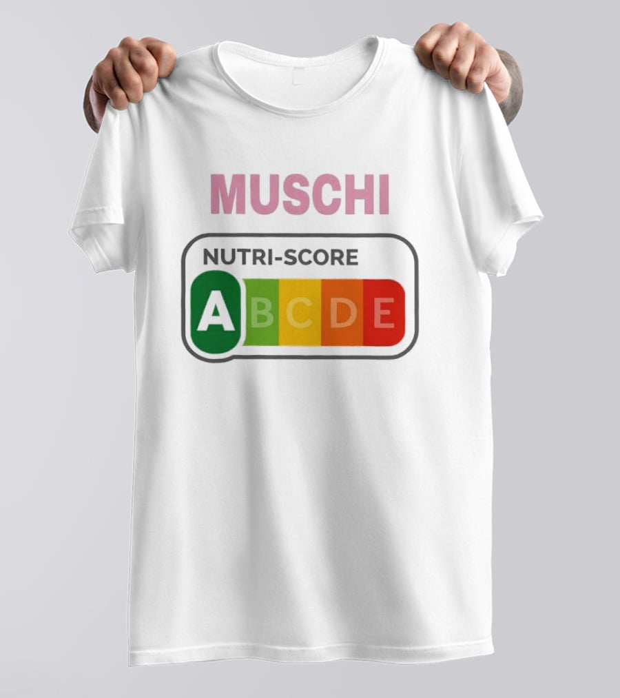 MUSCHI Nutri Score ABCDE European Food Nutrition Rating System T-Shirt