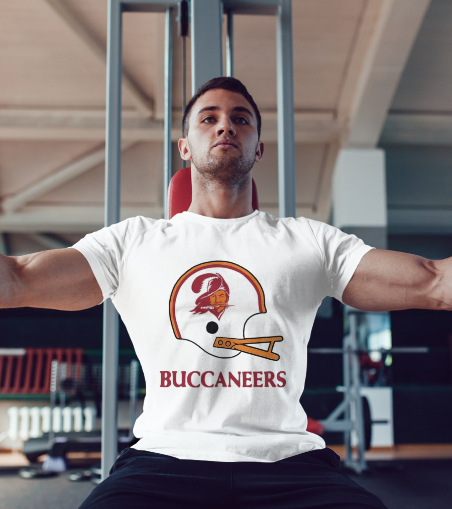 Tampa Bay Buccaneers Helmet Retro Style Buccaneer T-Shirt