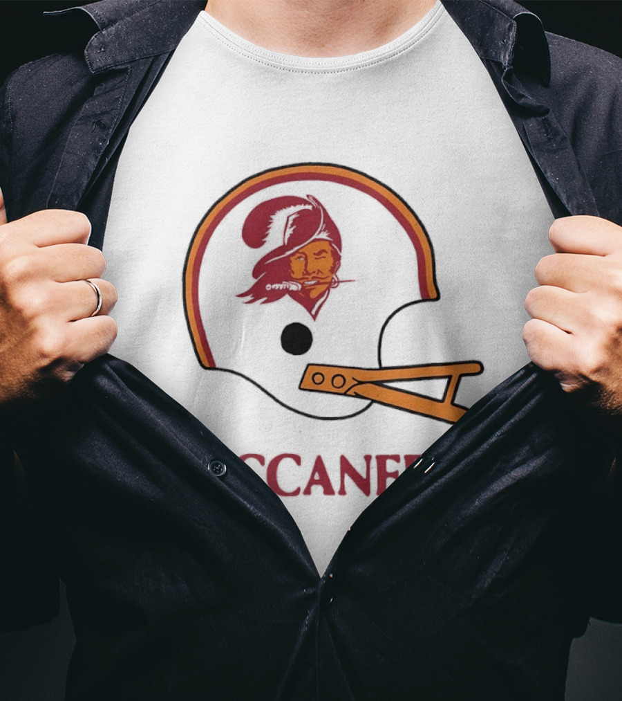 Tampa Bay Buccaneers Helmet Retro Style Buccaneer T-Shirt