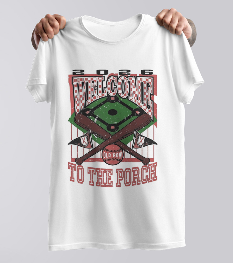 Welcome To The Porch Tennessee Volunteer Baseball 2026 Stadium Experience T-Shirt