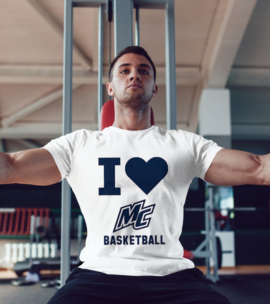 I Love MC Basketball Merrimack College T-Shirt