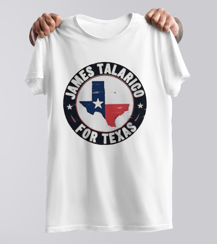 James Talarico For Texas Campaign Texas Map Star T-Shirt