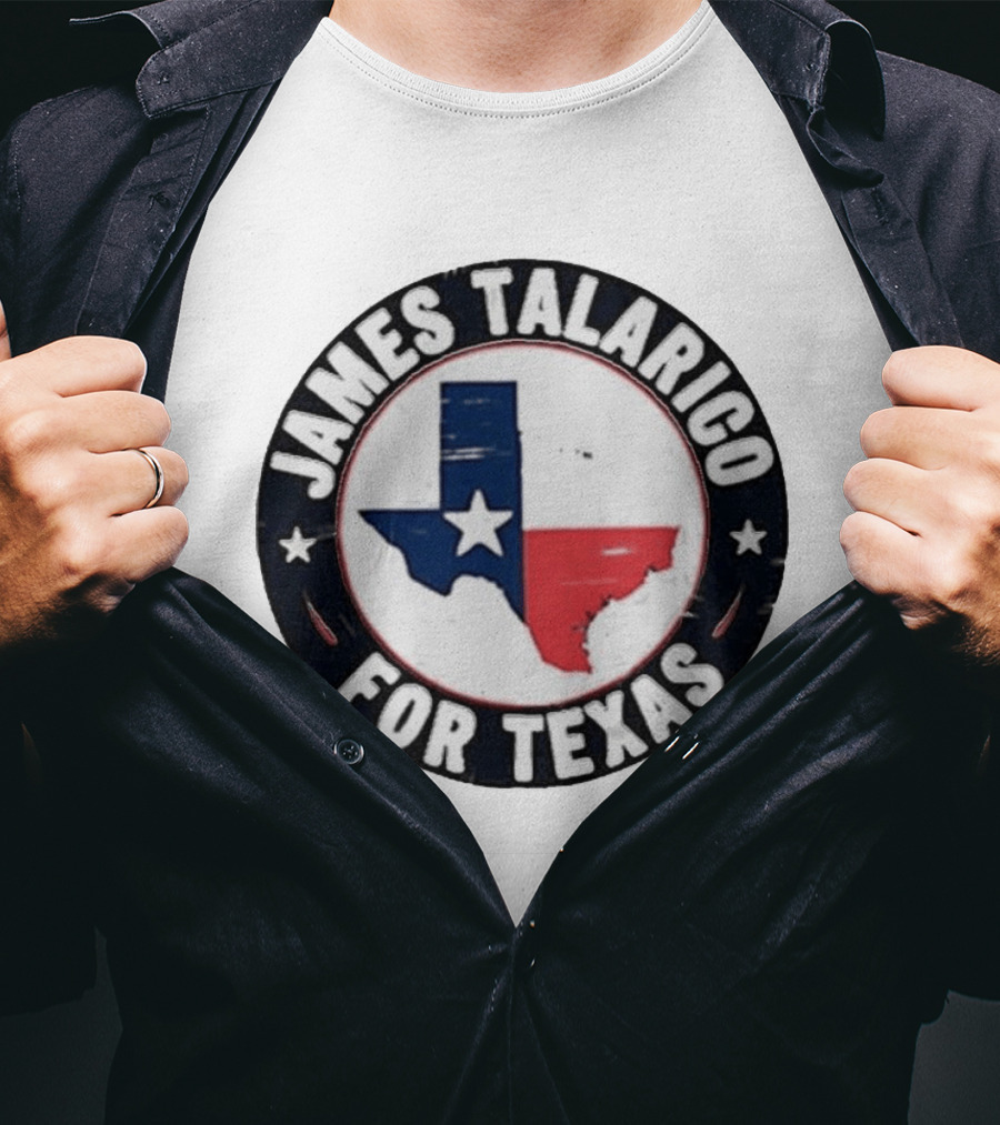 James Talarico For Texas Campaign Texas Map Star T-Shirt