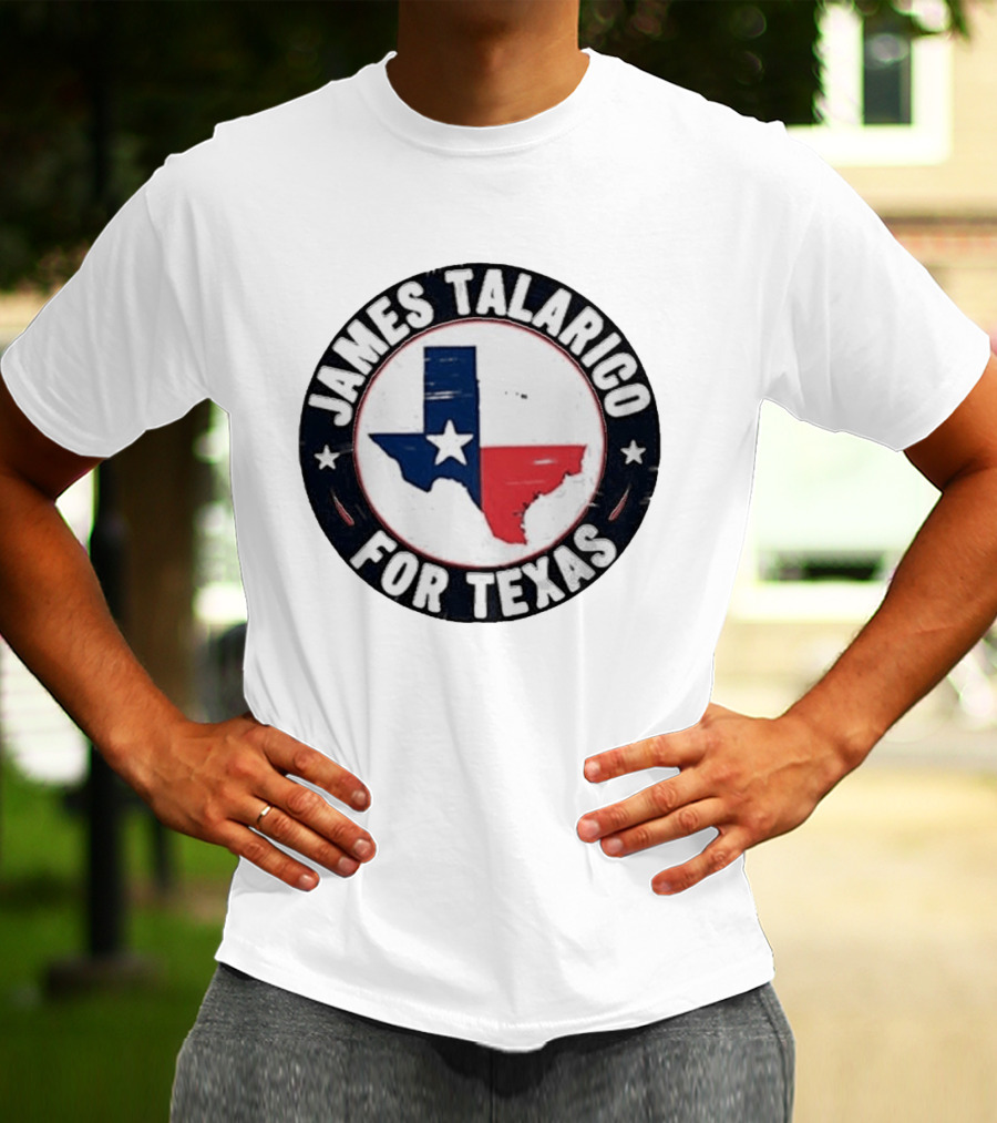 James Talarico For Texas Campaign Texas Map Star T-Shirt