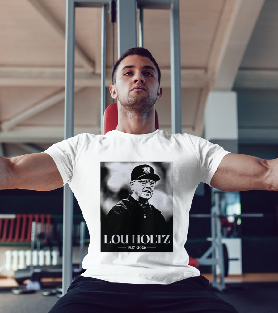 Lou Holtz 1937 2026 Notre Dame Coach Memorial T-Shirt