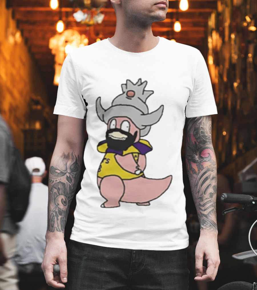 Slowking James LeBron James Los Angeles Lakers Crossover Basketball Pokémon Fusion T-Shirt