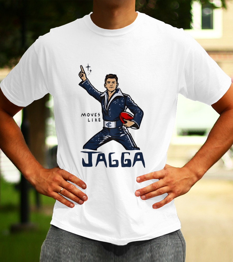 Jagga Moves Like Elvis Presley Carlton Football T-Shirt