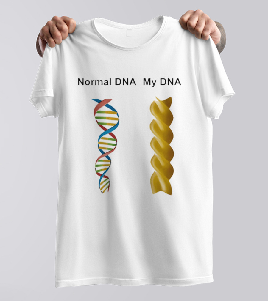 Normal DNA My DNA Fusilli Pasta Twist Humor T-Shirt