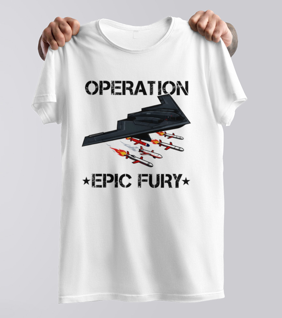 Northrop Grumman B 2 Spirit Operation Epic Fury America Airplane Aircraft T-Shirt