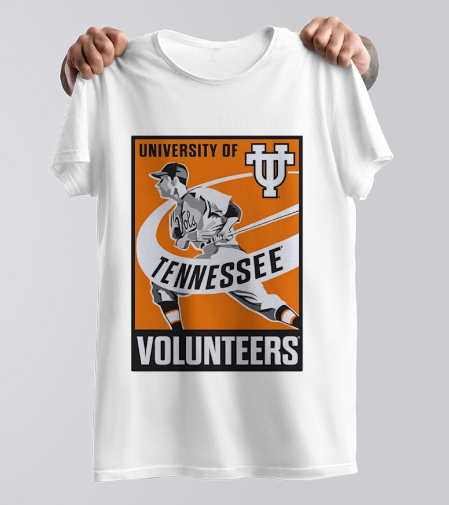 University Of Tennessee Volunteers Baseball Batter Icon UT T-Shirt