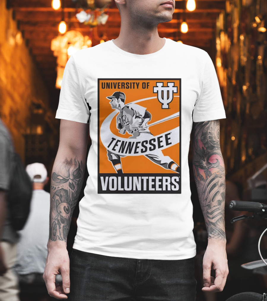 University Of Tennessee Volunteers Baseball Batter Icon UT T-Shirt
