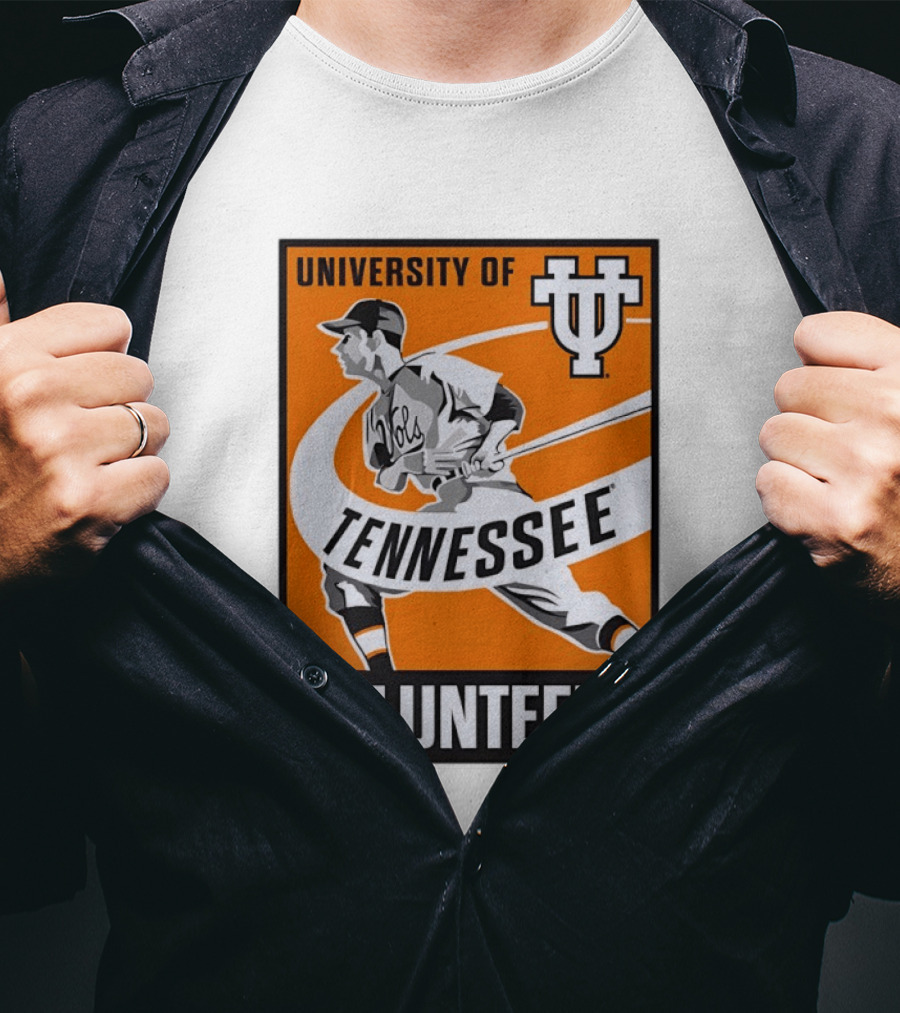 University Of Tennessee Volunteers Baseball Batter Icon UT T-Shirt