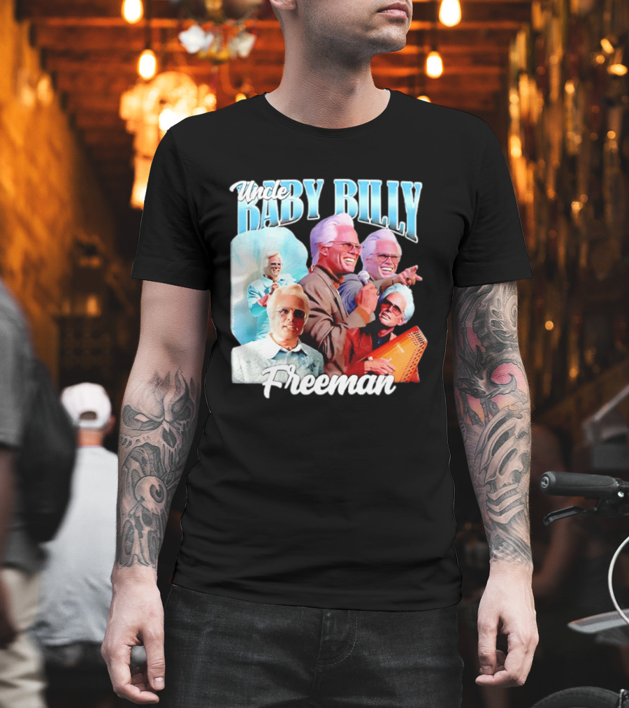 Uncle Baby Billy Freeman Character Collage T-Shirt