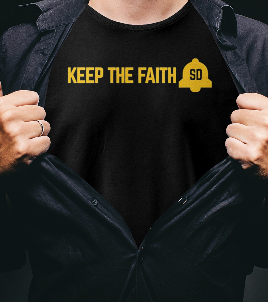 Keep The Faith SD Baseball Gods Smile Peter Seidler T-Shirt