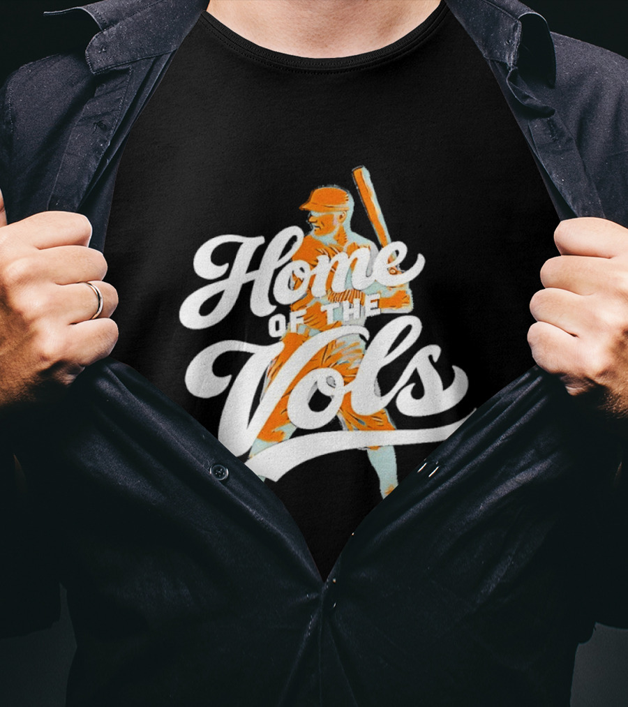 Home Of The Vols Baseball Player T-Shirt