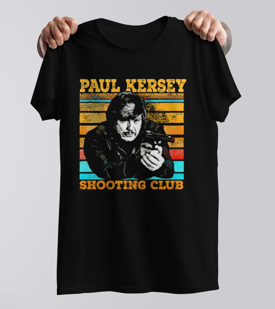 Paul Kersey Shooting Club Retro Style Gunman T-Shirt