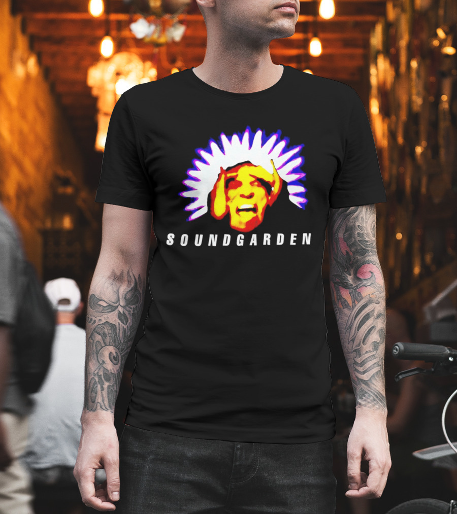 Soundgarden Black Hole Sun Surreal Face Psychedelic T-Shirt