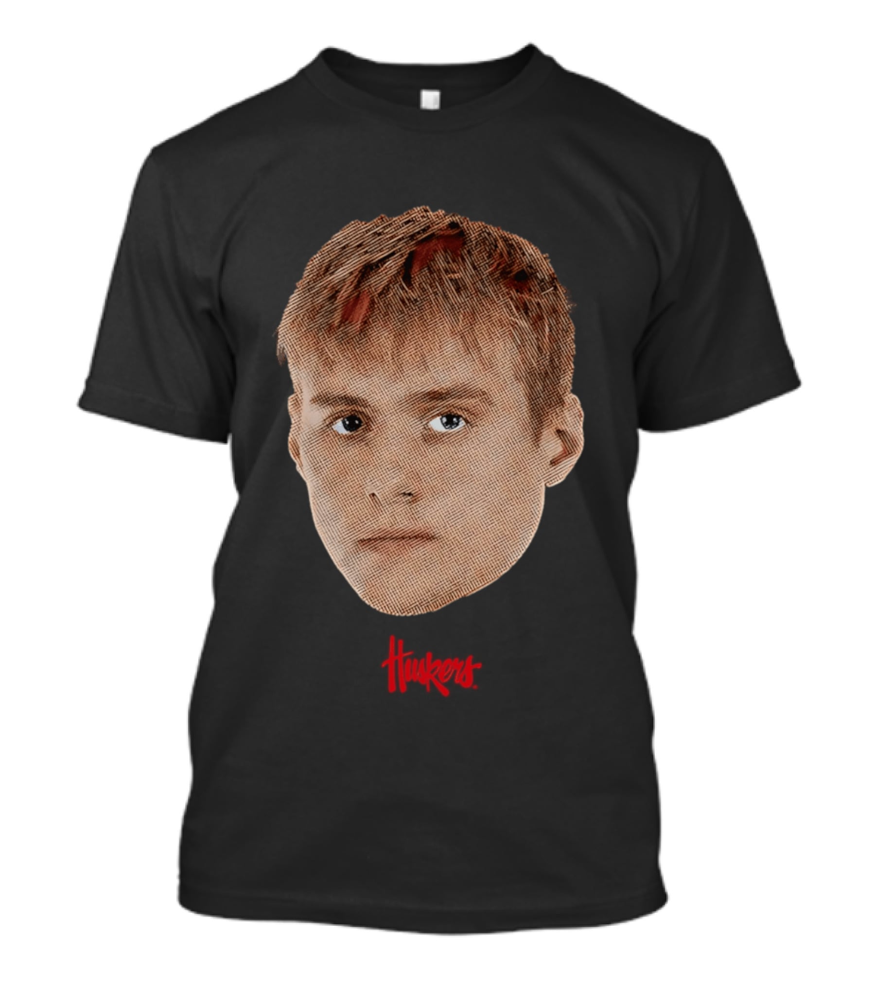 Leo Curtis Nebraska Cornhuskers Big Head Huskers T-Shirt