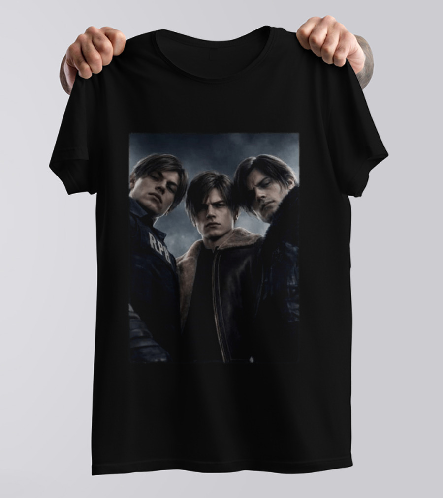 Leon S Kennedy Resident Evil Character Evolution Timeline T-Shirt