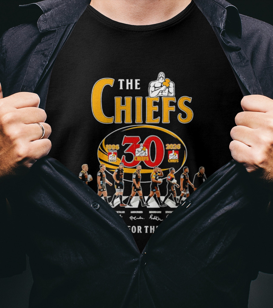 The Chiefs 30th Anniversary 1996 2026 Thank You For The Memories Signatures T-Shirt