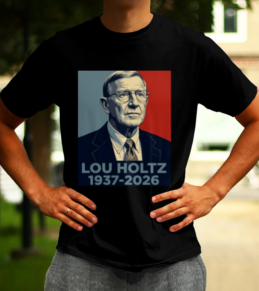 Lou Holtz 1937 2026 Memorial T-Shirt