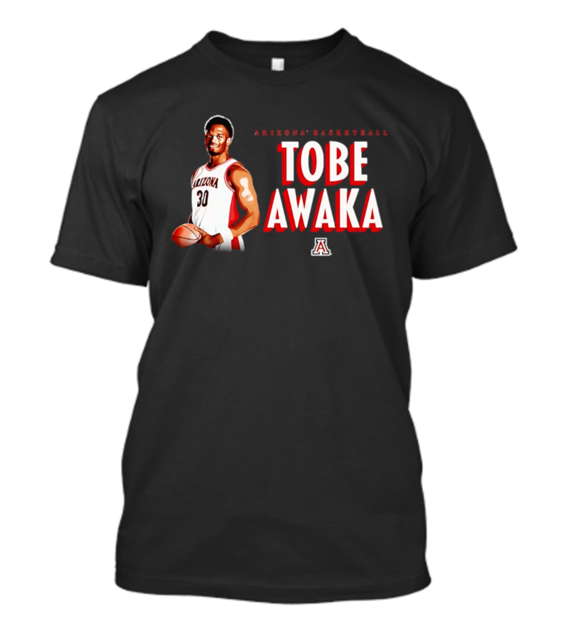 Arizona Basketball Tobe Awaka Wildcats Player 30 T-Shirt