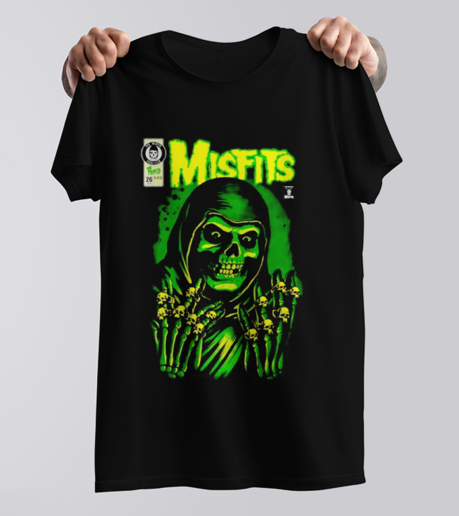 Misfits Crimson Ghost Reaper Emerald Hell Yesterdays WonderCon Anaheim 2026 Exclusives T-Shirt
