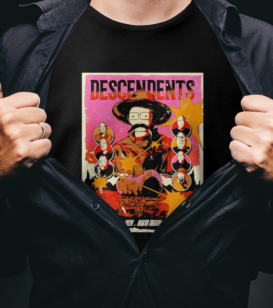 Descendents Live March 4 2026 At Rialto Theatre Tucson Arizona Concert Event T-Shirt