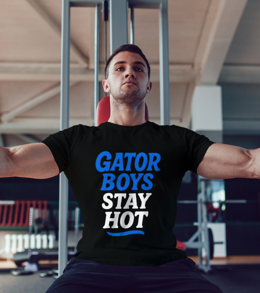 Florida Gator Boys Stay Hot Blue And White T-Shirt